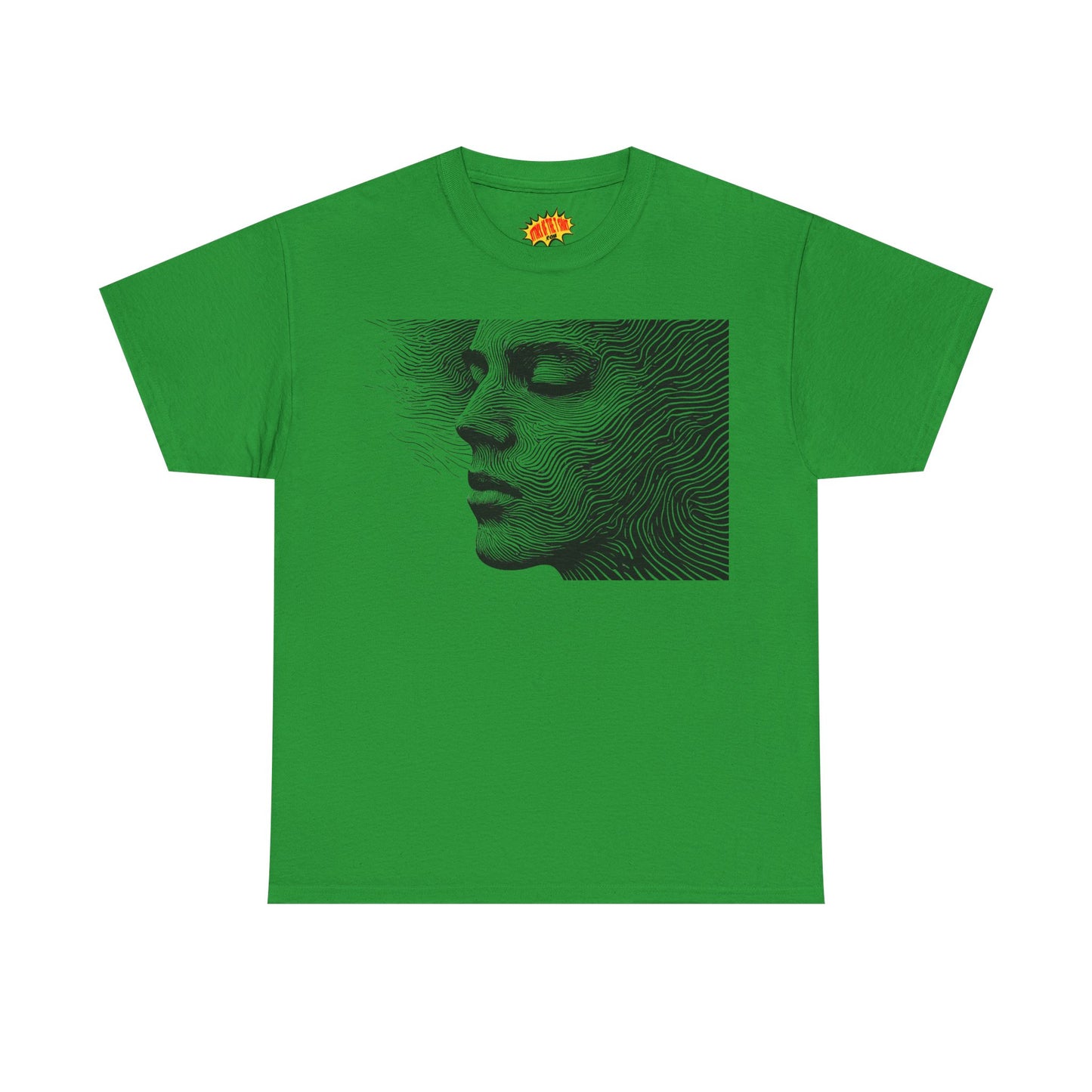 Face Line Drawing Portrait Graphic Art Tee Shirt *Multiple Colors*