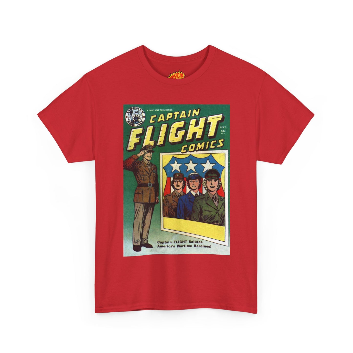 Captain Flight September Comic Tee Shirt *Multiple Colors*