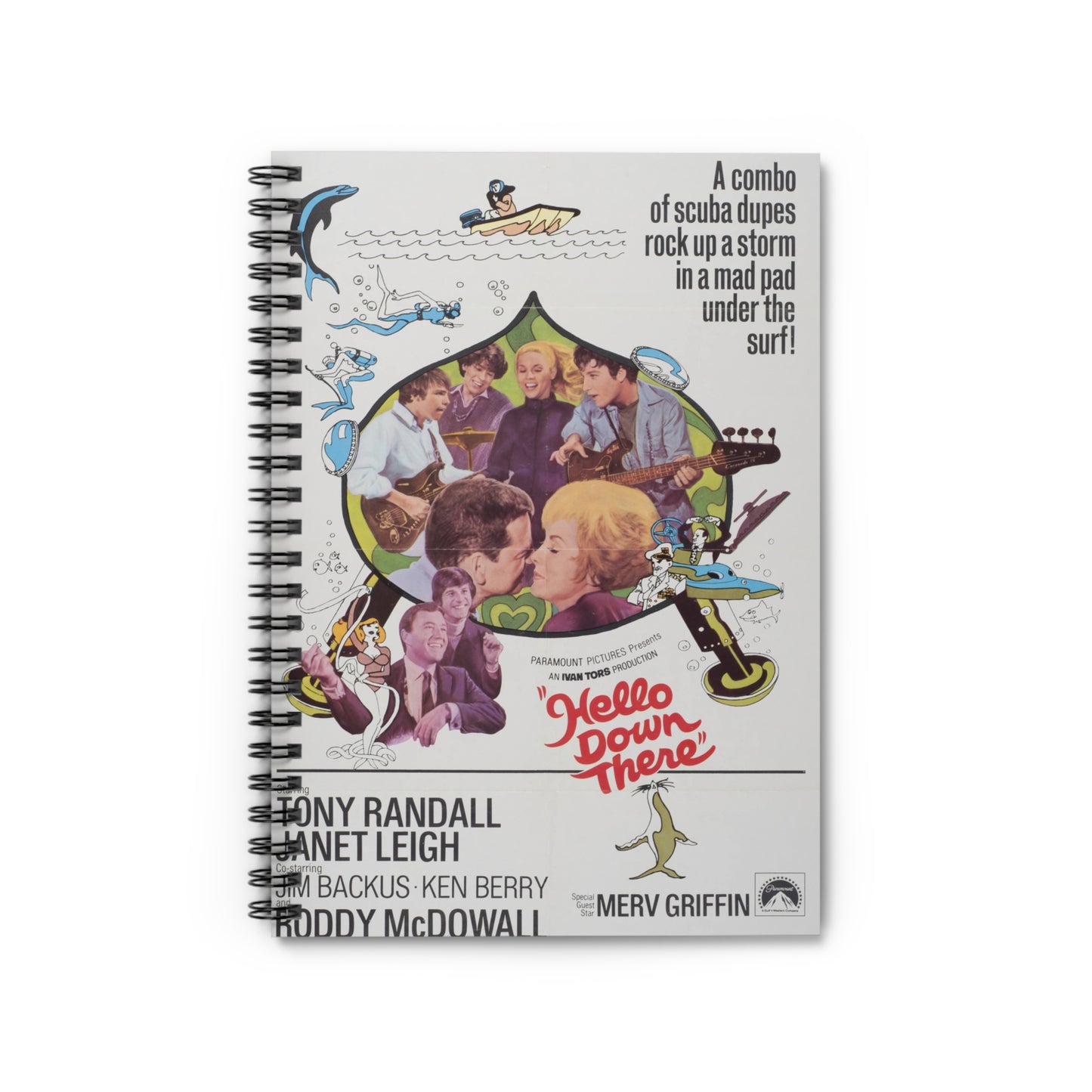 Hello Down There - Vintage Movie Poster Notebook