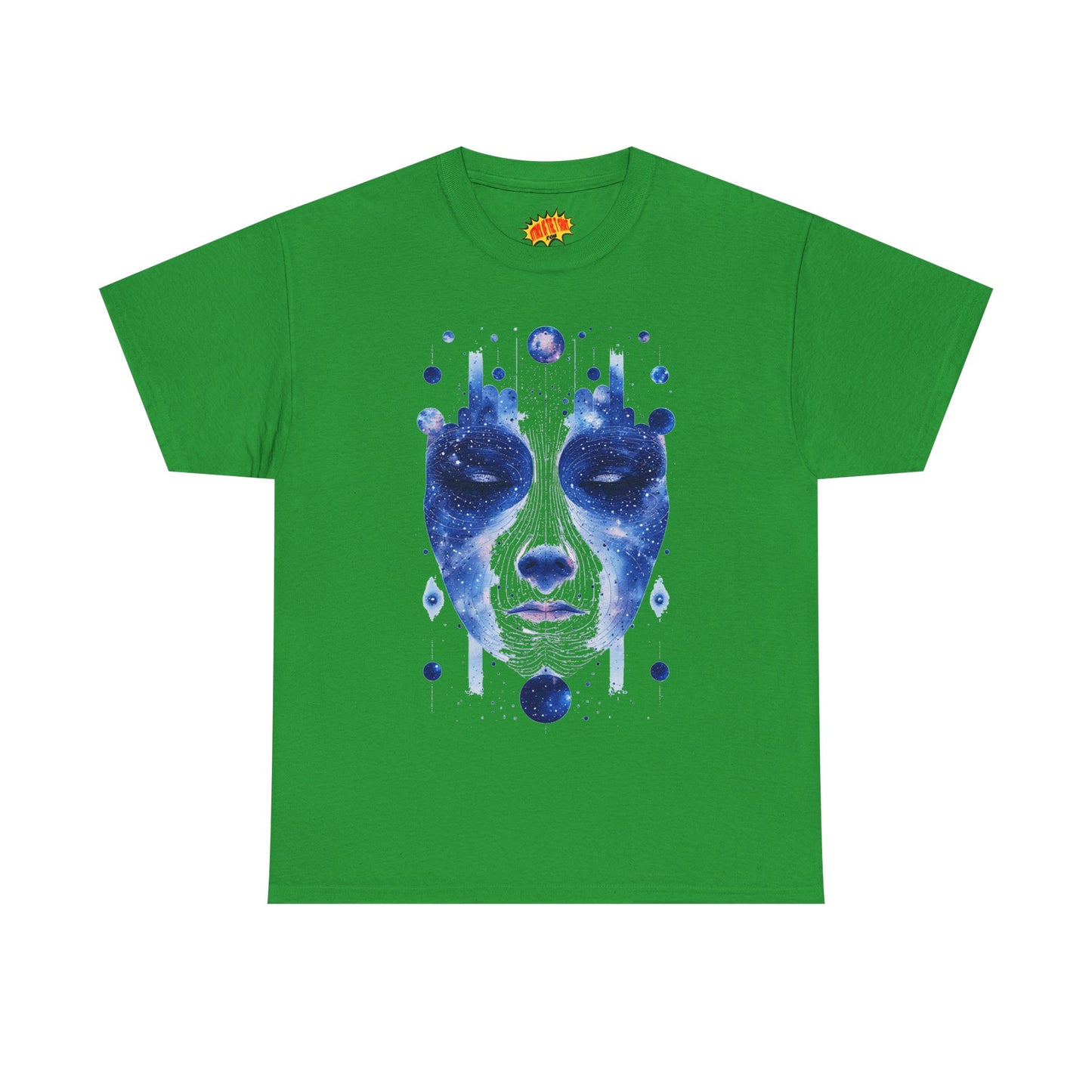 Cosmic Face Galaxy Graphic Space Art Tee Shirt *Multiple Colors*