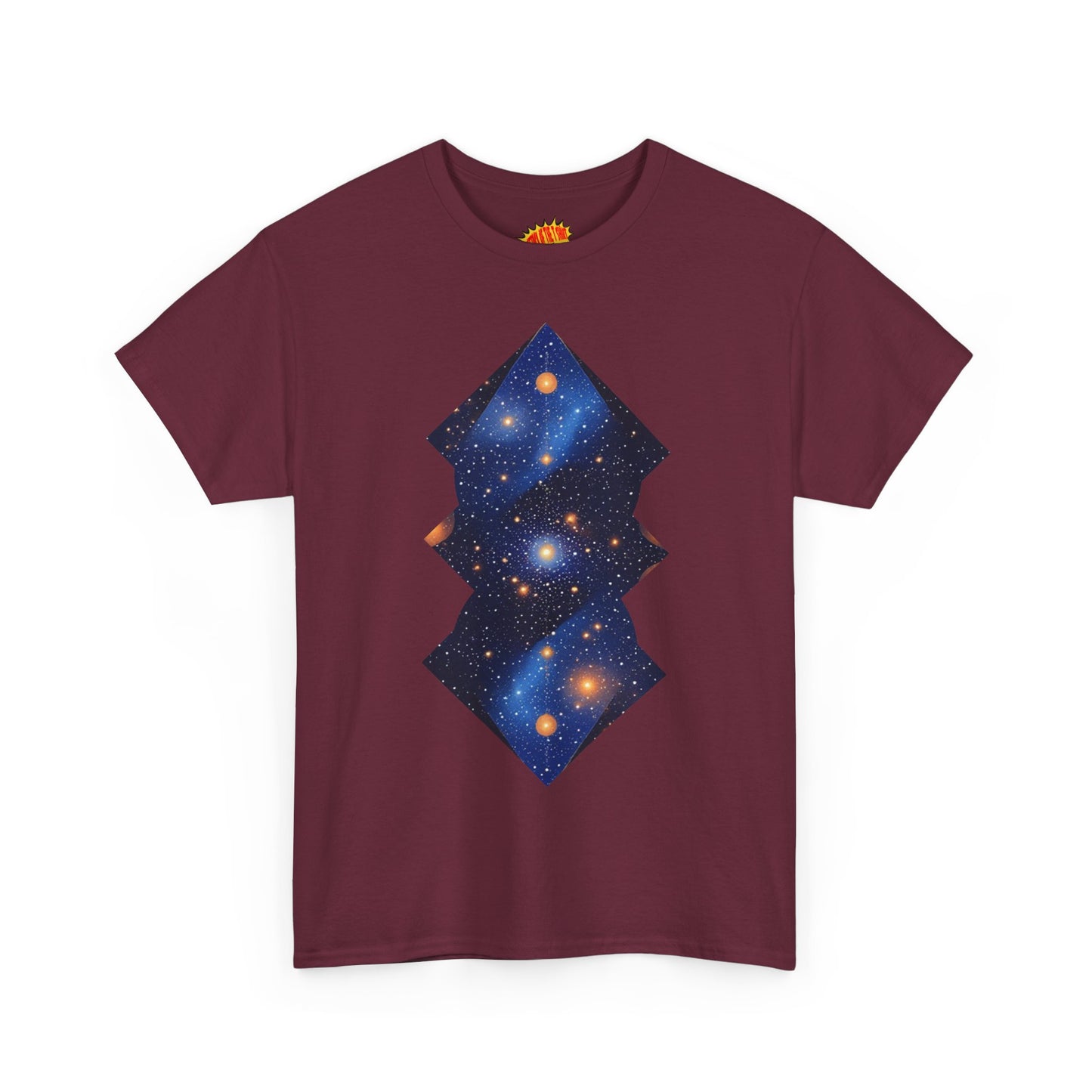 Geometric Shaped Galaxy Graphic Space Art Tee Shirt *Multiple Colors*