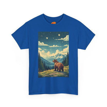 Mountain Bear Double Moon Scene T-Shirt