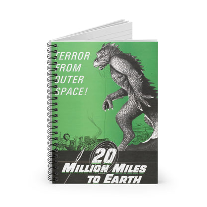 20 Million Miles to Earth - Vintage Movie Poster Notebook