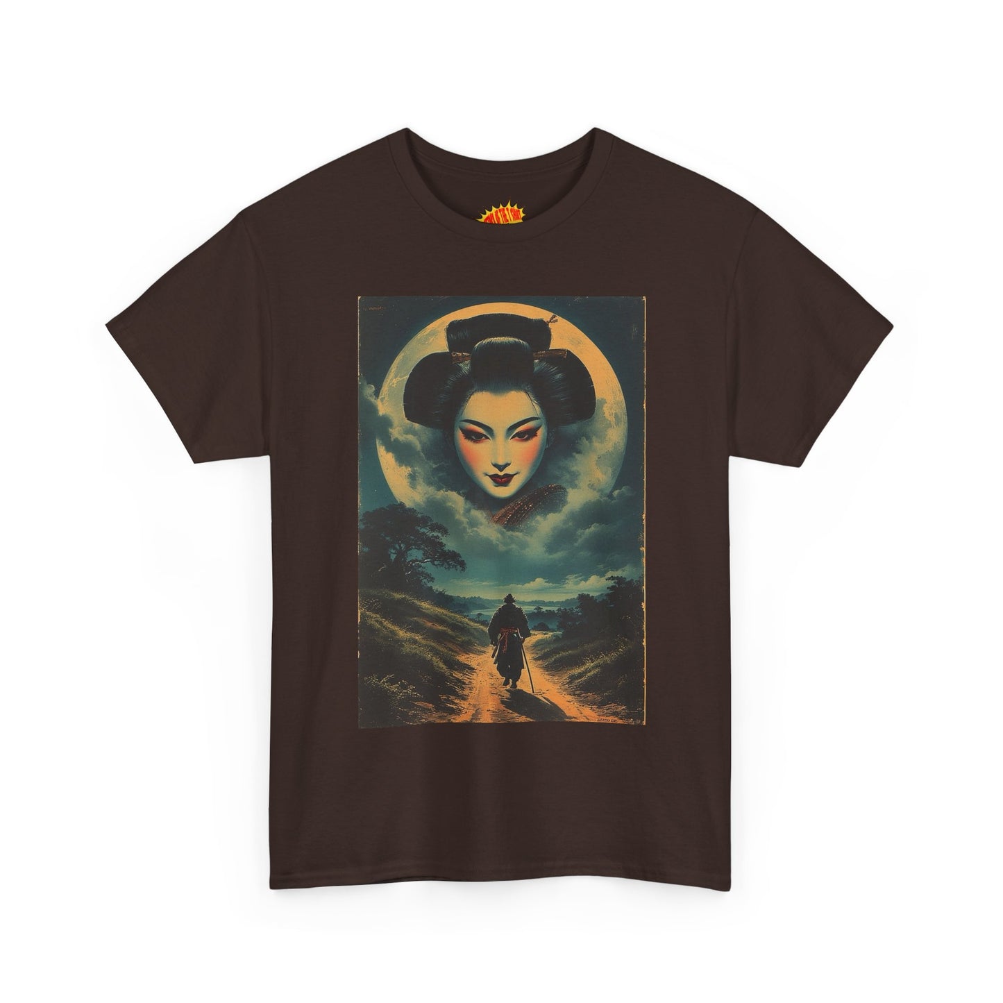 Walking Samurai w/Geisha Moon T-Shirt *Multiple Colors*