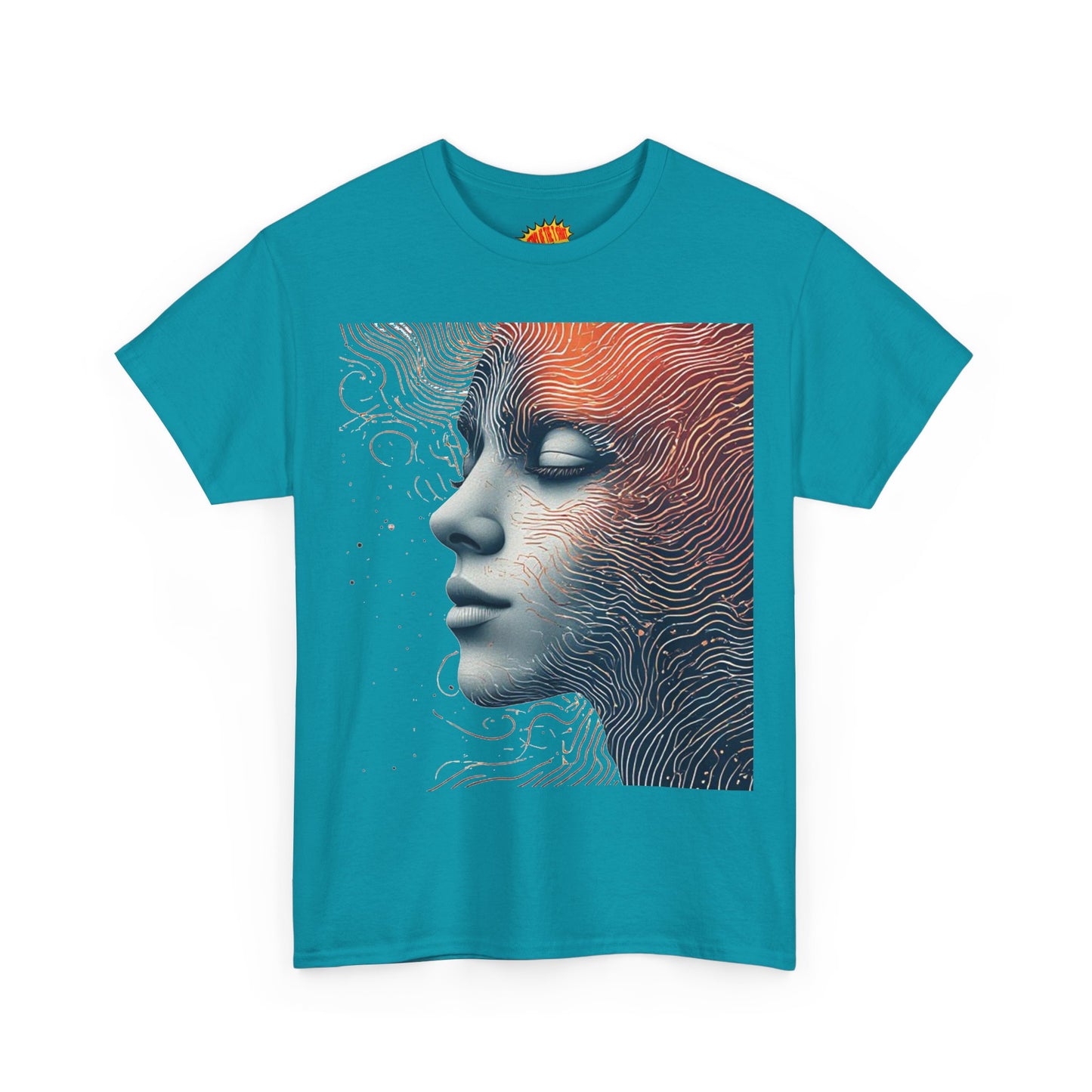 Graphic Art Face Tee Shirt *Multiple Colors*