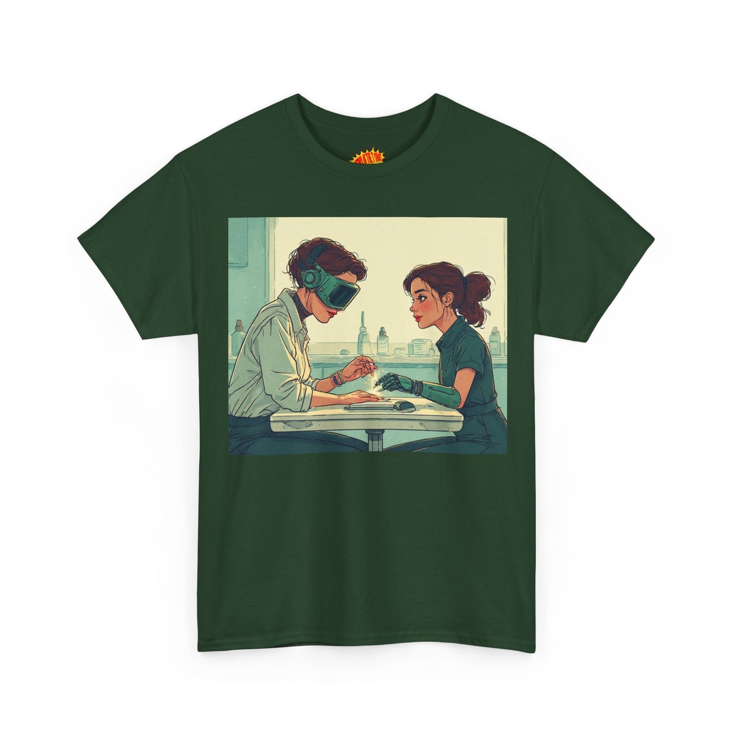 Pastel Robot Hands Manicure Scene T-Shirt *Multiple Colors*
