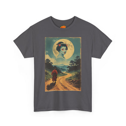 Walking Samurai w/Cloud Moon Woman T-Shirt