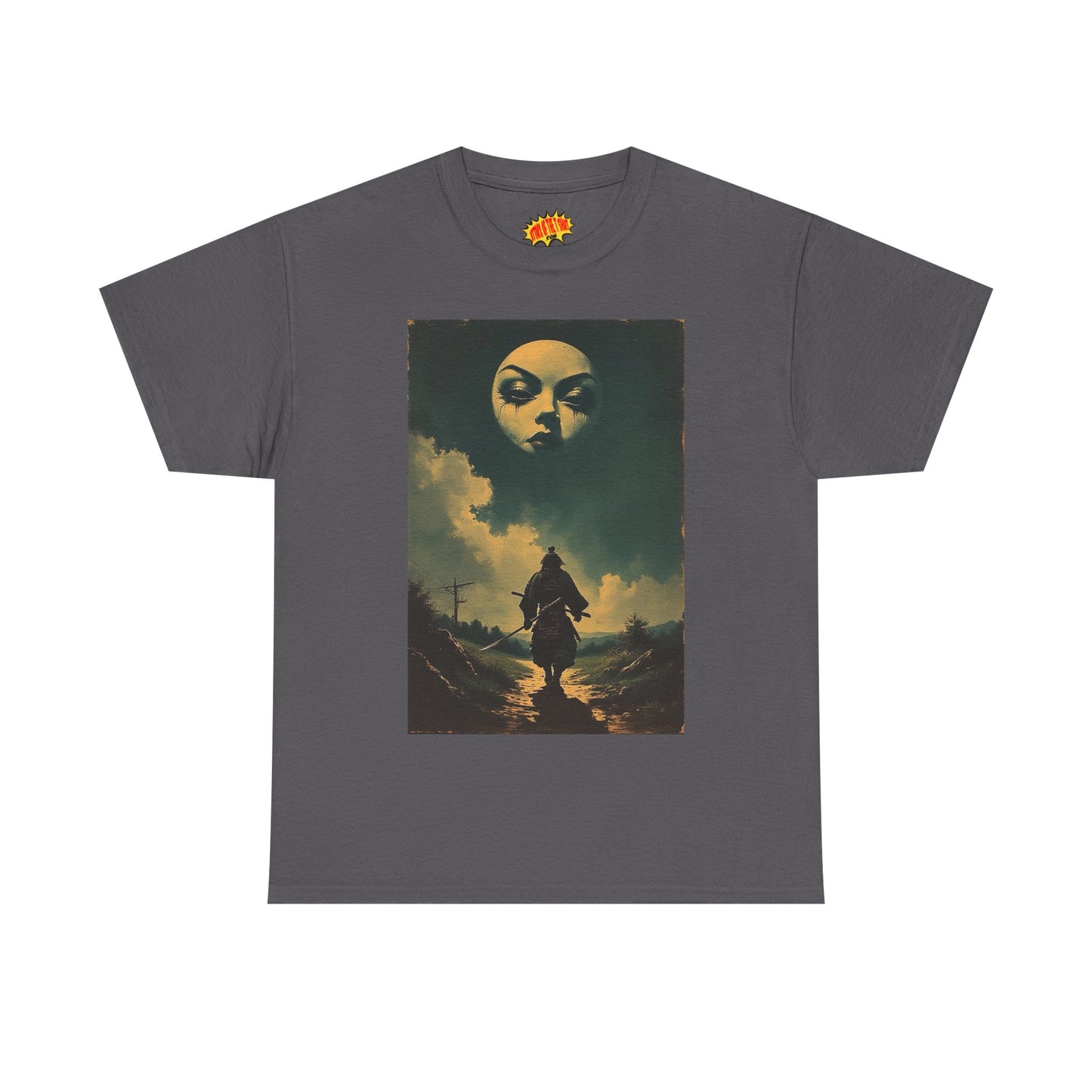 Walking Samurai w/Full Moon Face T-Shirt *Multiple Colors*