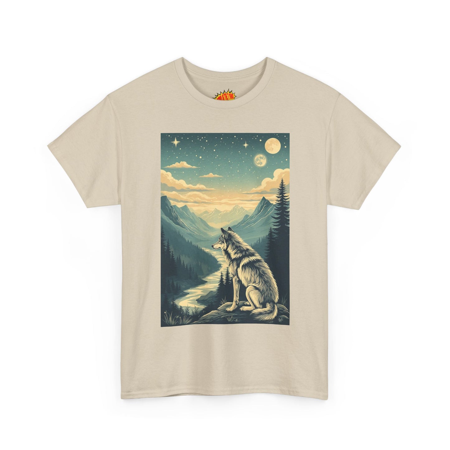 Mountain Wolf Scene T-Shirt *Multiple Colors*