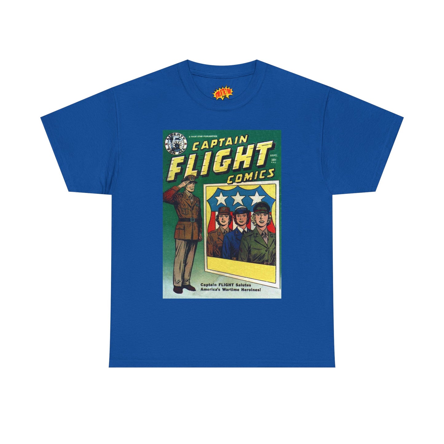 Captain Flight September Comic Tee Shirt *Multiple Colors*