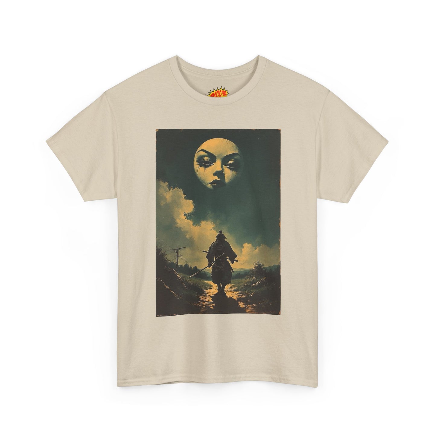 Walking Samurai w/Full Moon Face T-Shirt *Multiple Colors*