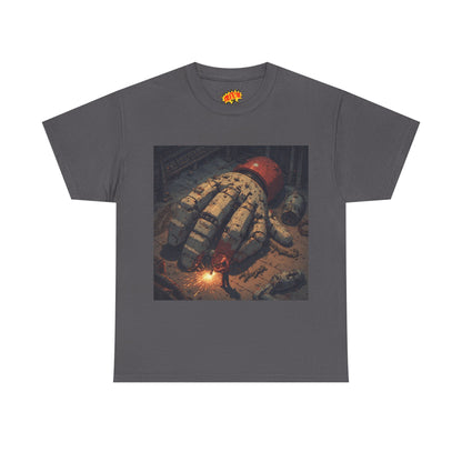Anime Mech Factory Welder w/Giant Robot Hand T-Shirt