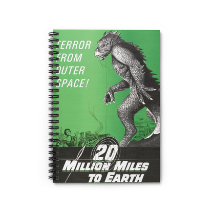 20 Million Miles to Earth - Vintage Movie Poster Notebook