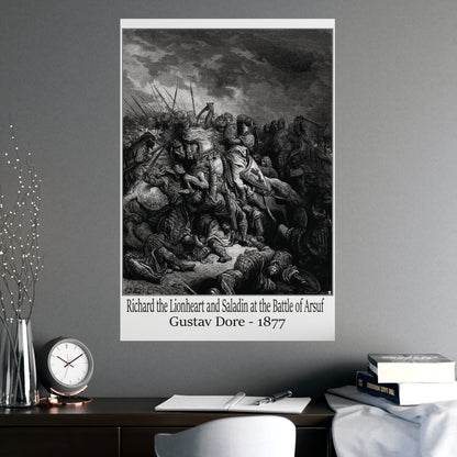 Richard the Lionheart and Saladin at the Battle of Arsuf - Gustav Dore, 1877