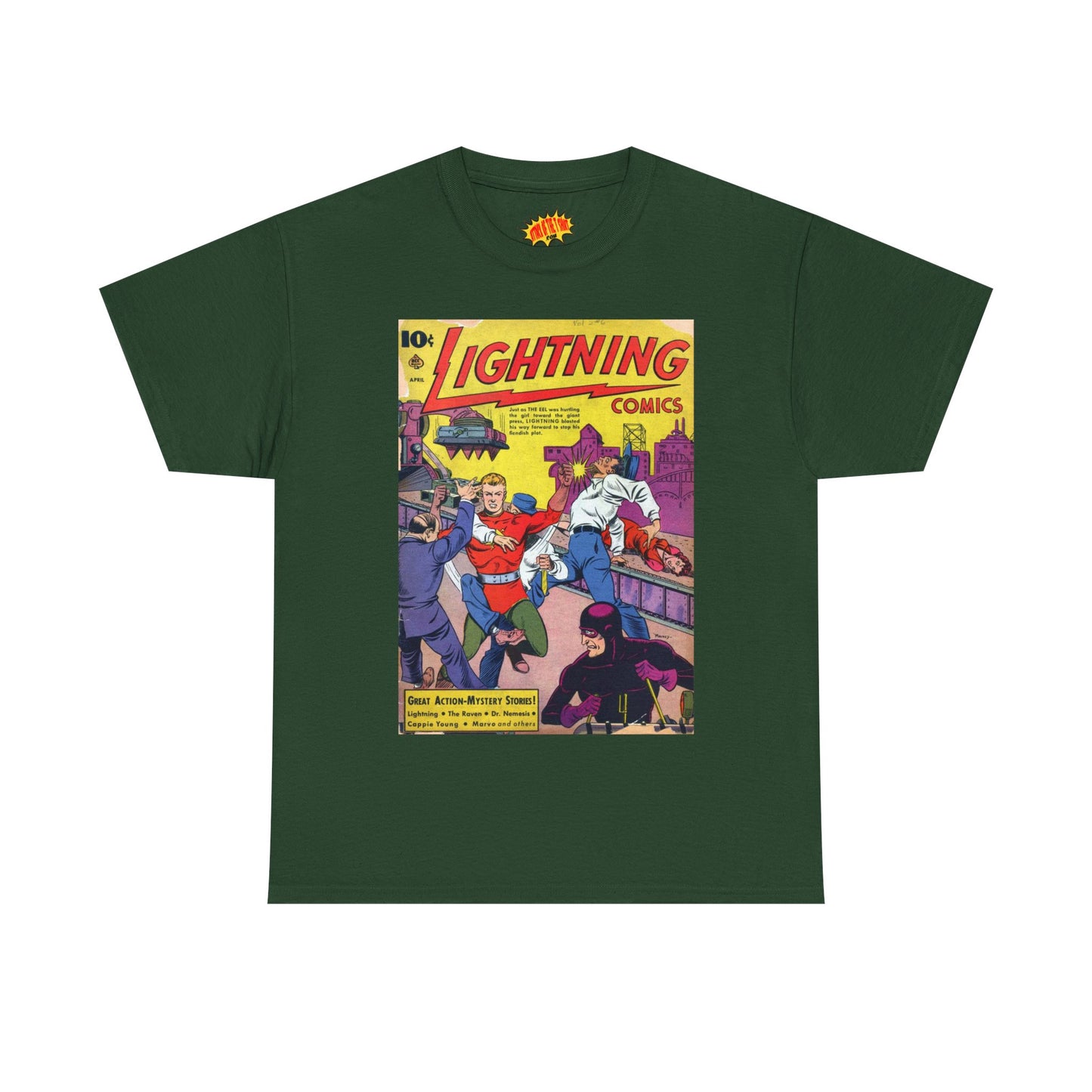 Lightning Comics April Comic Tee Shirt *Multiple Colors*