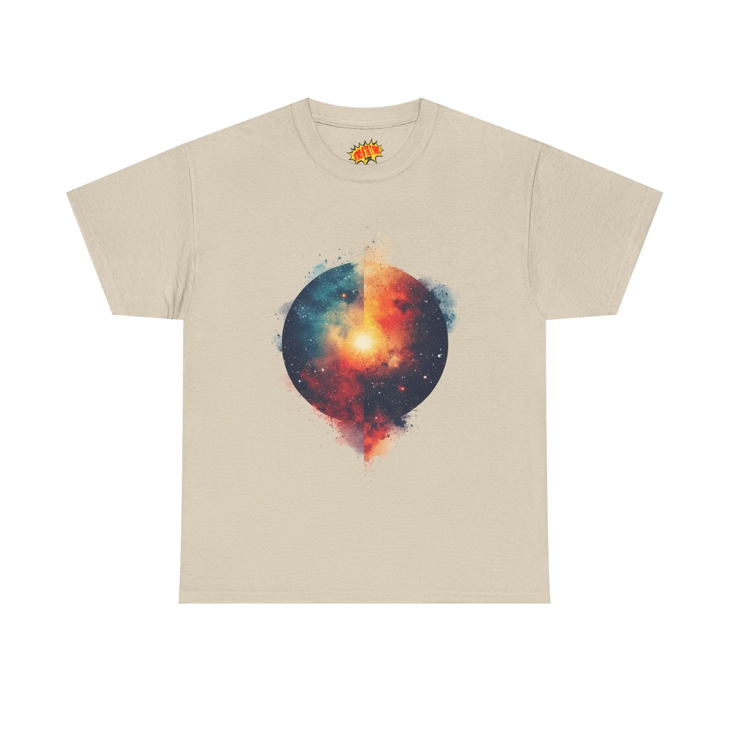 Round Galaxy w/Nebula Graphic Art Tee Shirt *Multiple Colors*