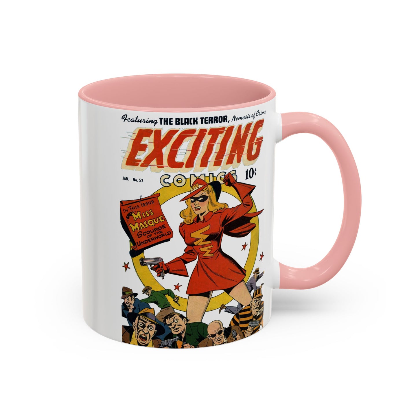 Exciting Comics #53 feat. Miss Masque Coffee Mug, - 11oz