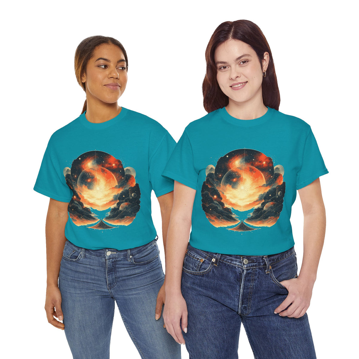 Moonscape w/Clouds Graphic Tee Shirt