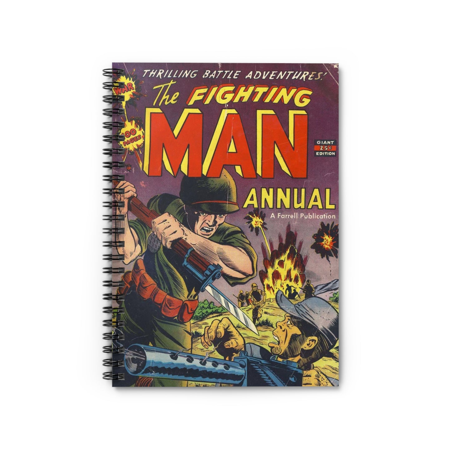 The Fighting Man Annual Comic Book Cover Notebook