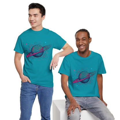 Ringed Planet Space Art Graphic Tee Shirt