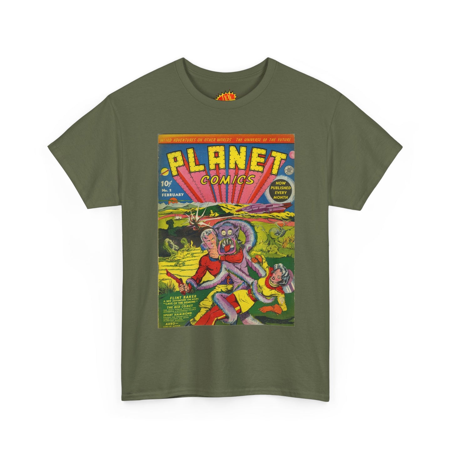 Planet Comics #2 - Heavy Cotton Tee *Dark Colors*
