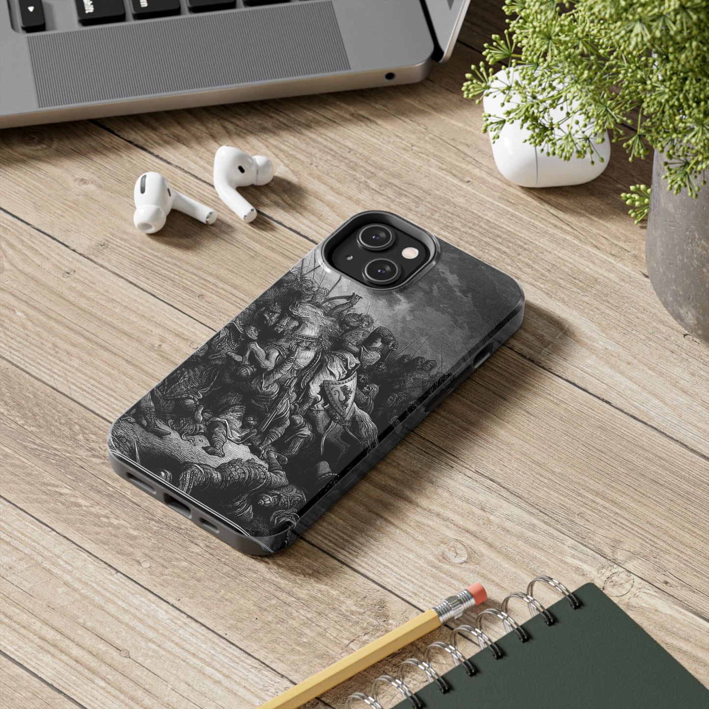 Richard and Saladin by Gustave Dore iPhone Case *Many Sizes Available*