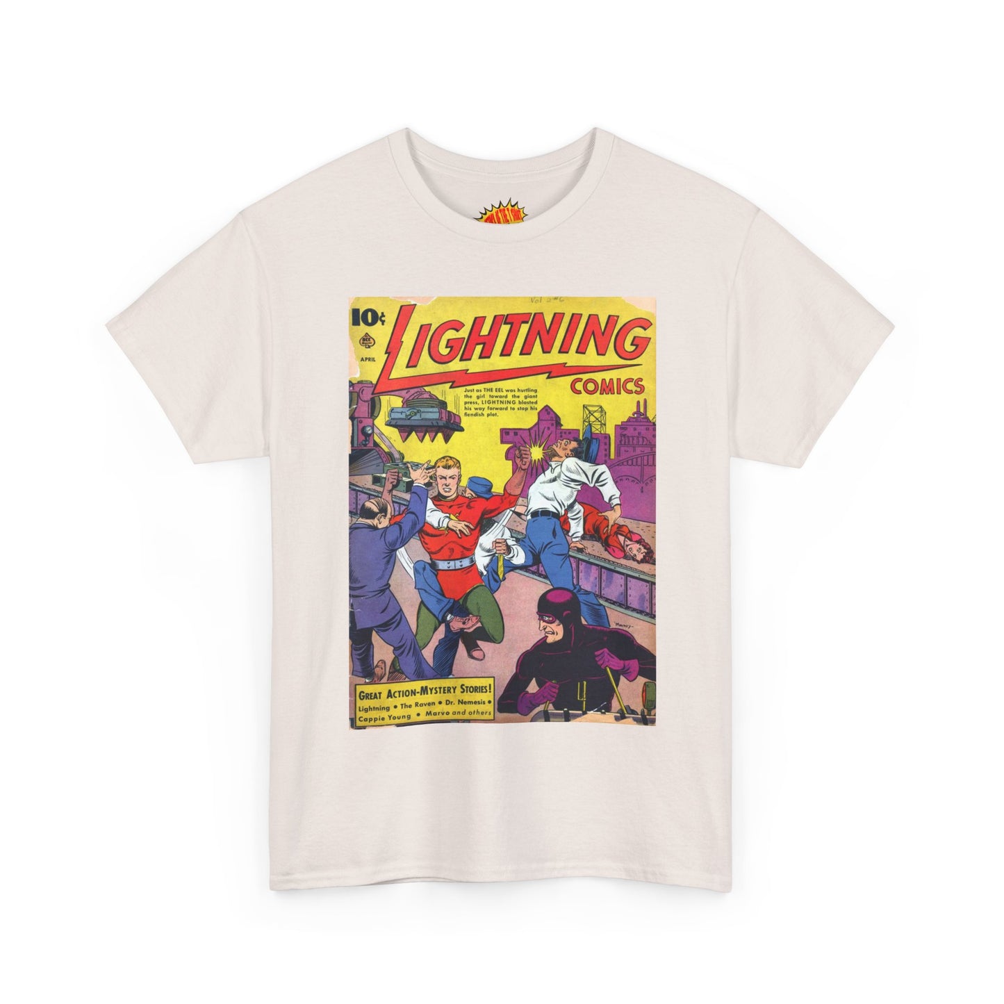 Lightning Comics April Comic Tee Shirt *Multiple Colors*