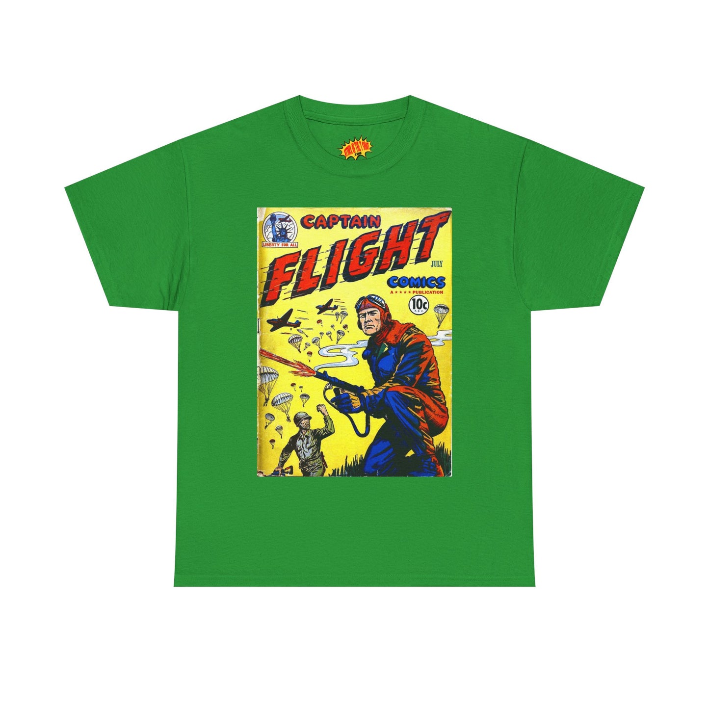Captain Flight July Comic Tee Shirt *Multiple Colors*