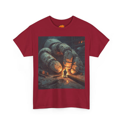 Anime Factory Welder w/Giant Robot Mech Hand T-Shirt