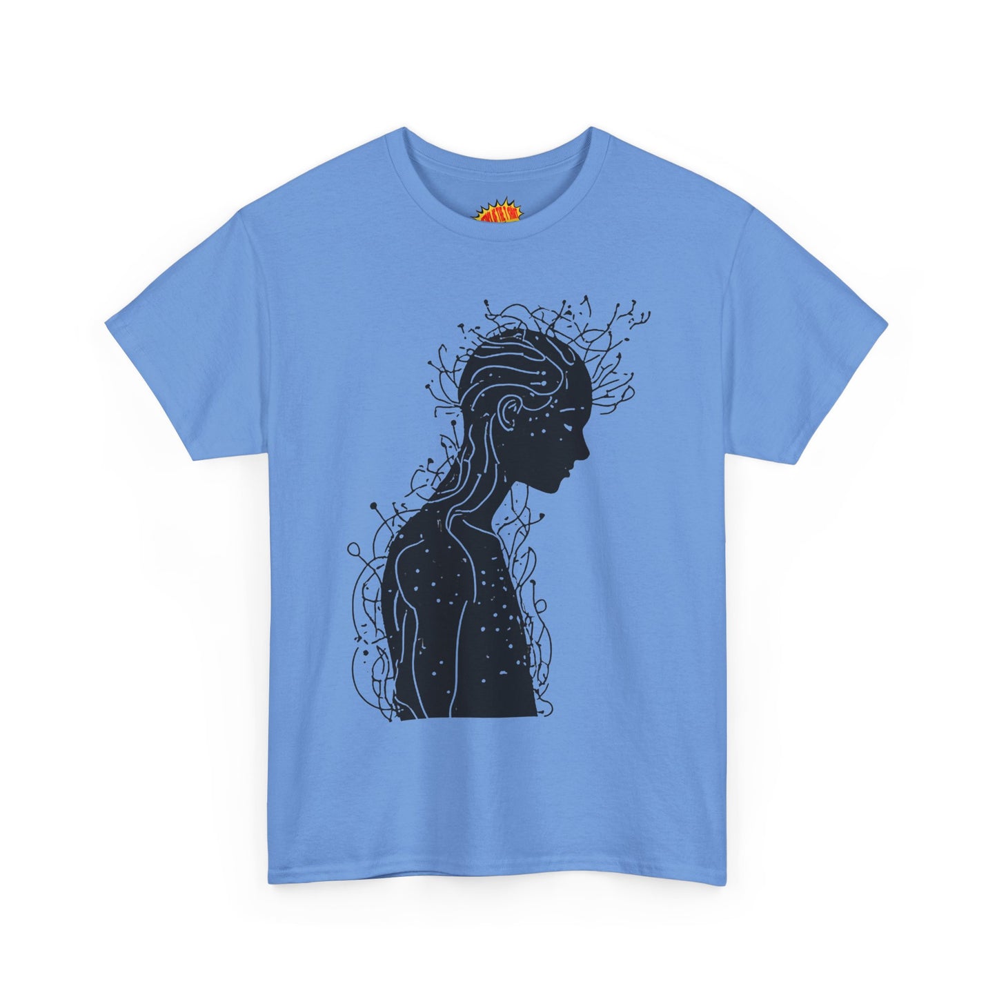 Human Silhouette Line Drawing Graphic Art Tee Shirt *Multiple Colors*