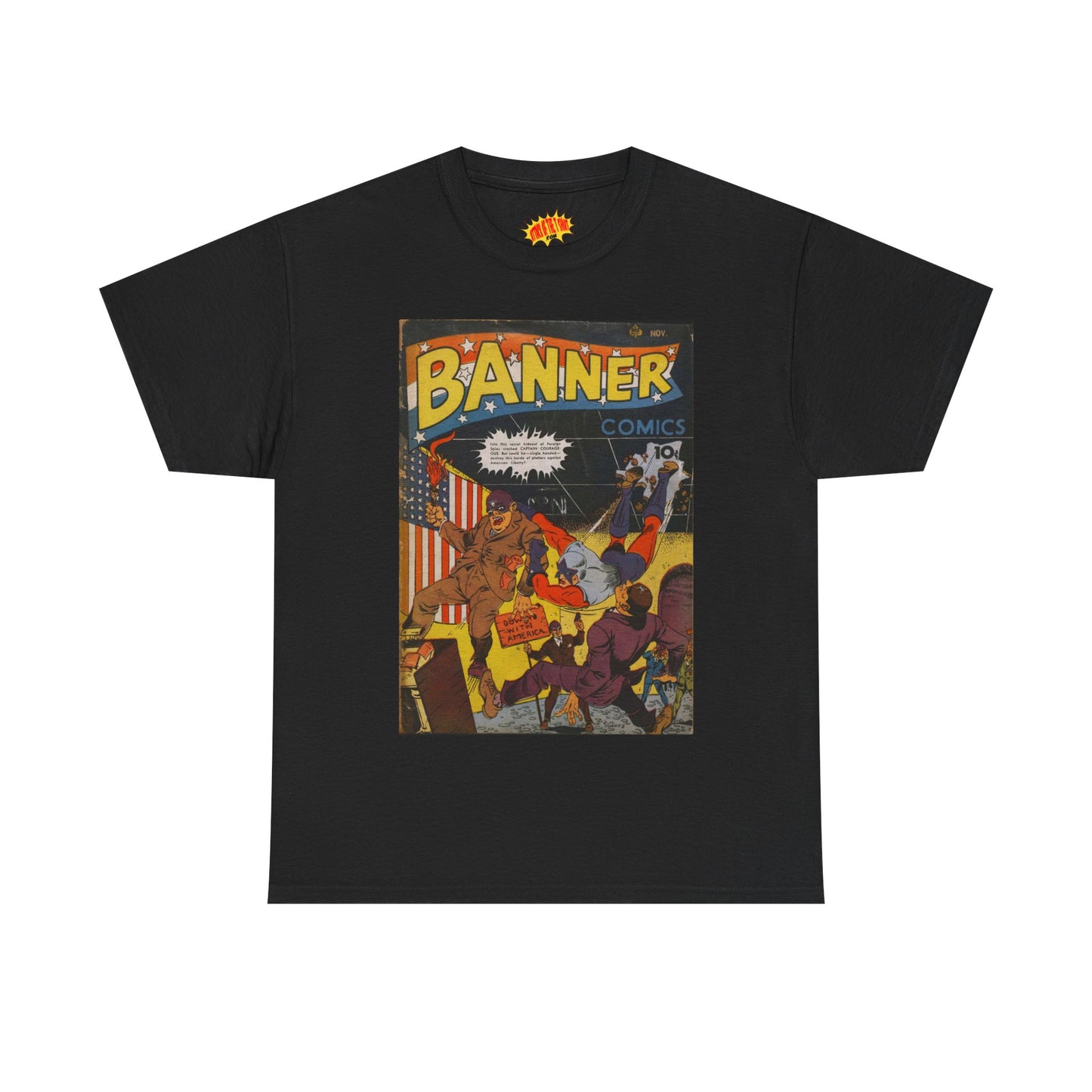 Banner Nov. Comic Tee Shirt *Multiple Colors*