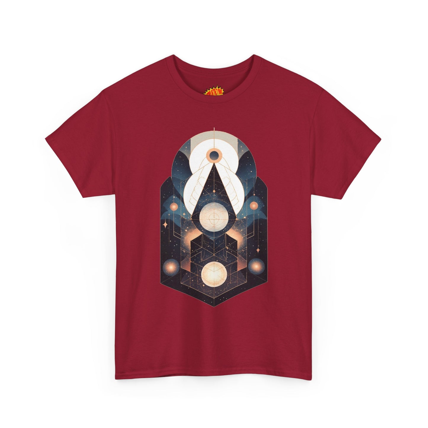 Geometric Space Art Pattern Graphic Tee Shirt *Multiple Colors*