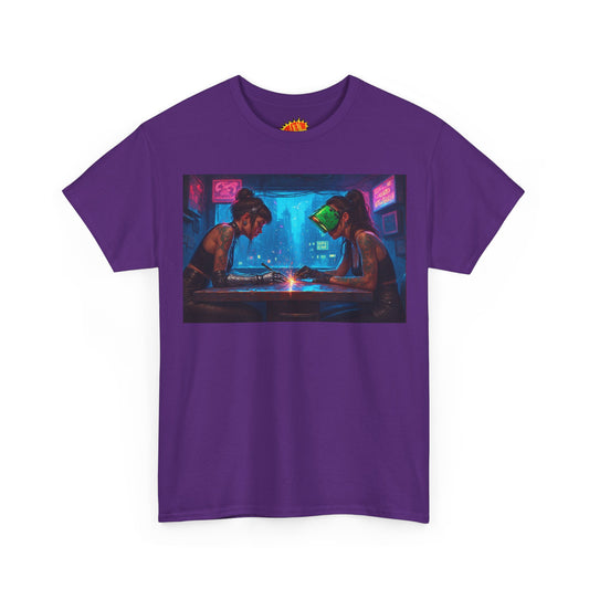 Cyberpunk Cyborg Manicure Shop Scene T-Shirt *Multiple Colors*