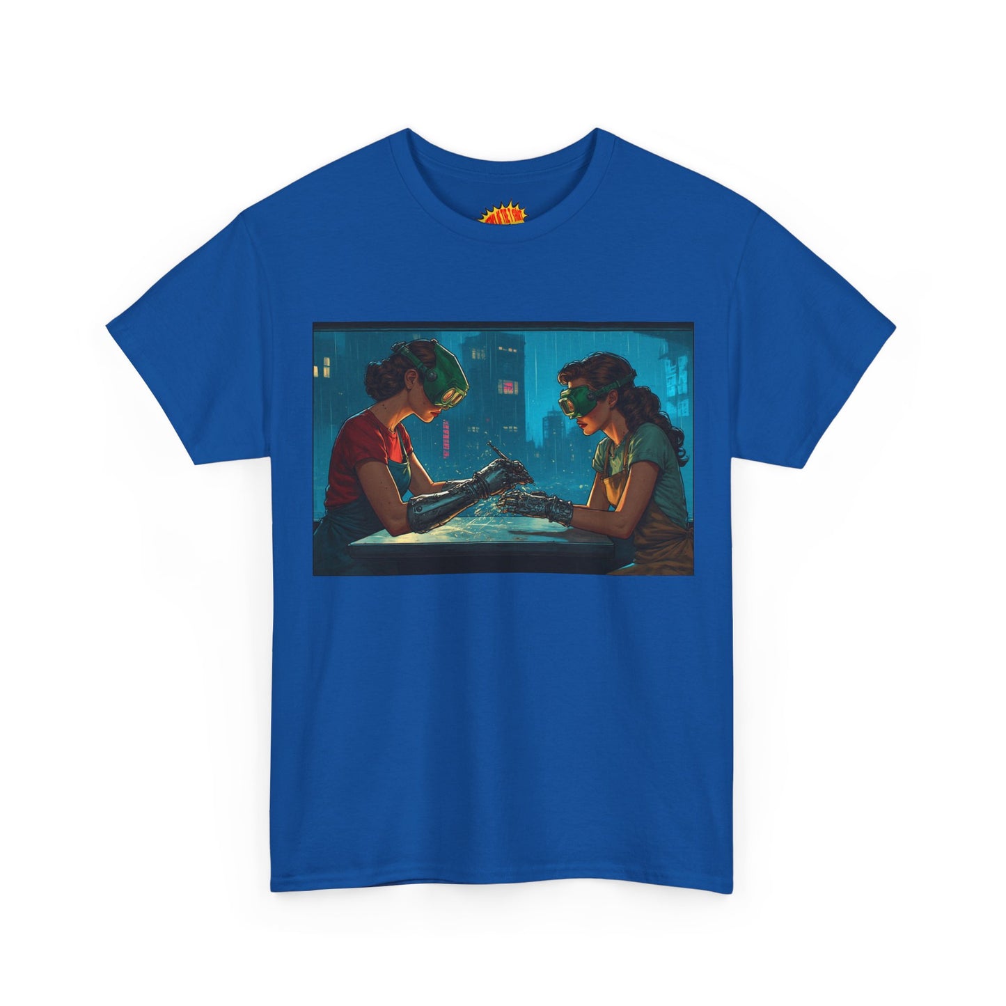 Cyberpunk Cyborg Hand Repair Scene T-Shirt *Multiple Colors*