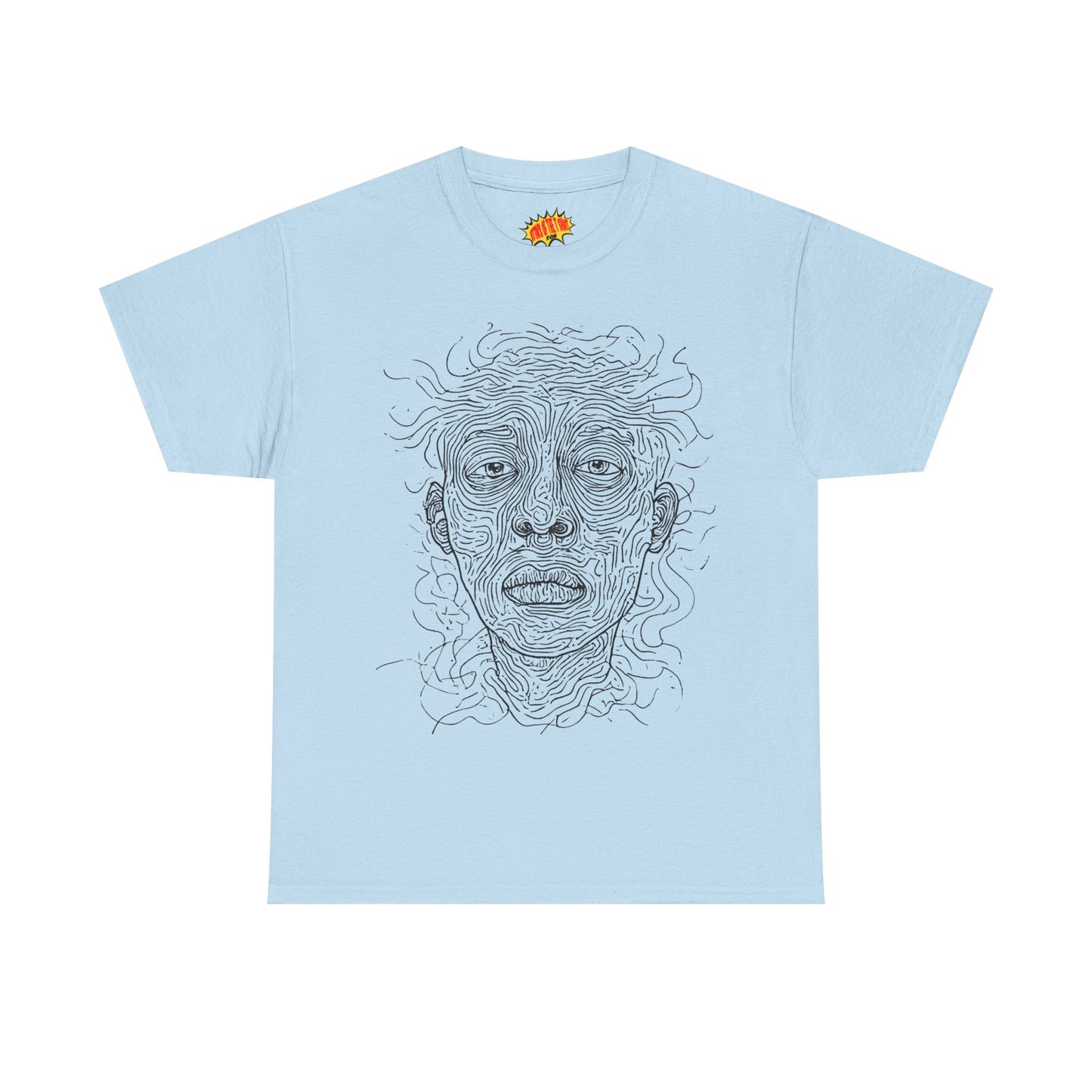 Graphic Line Art Portrait Tee Shirt *Multiple Colors*