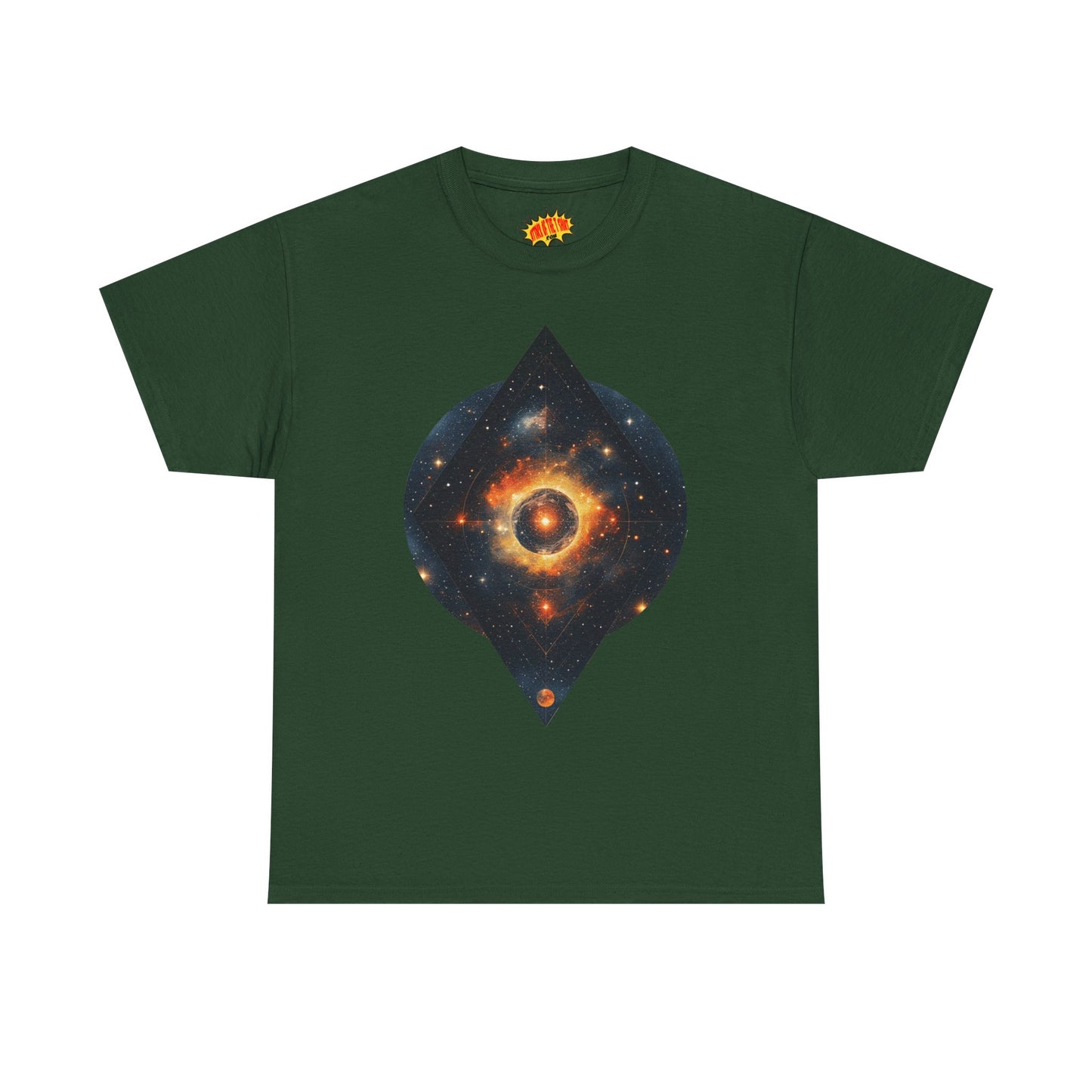 Rounded Diamond Shape Nebula Graphic Space Art Tee Shirt *Multiple Colors*
