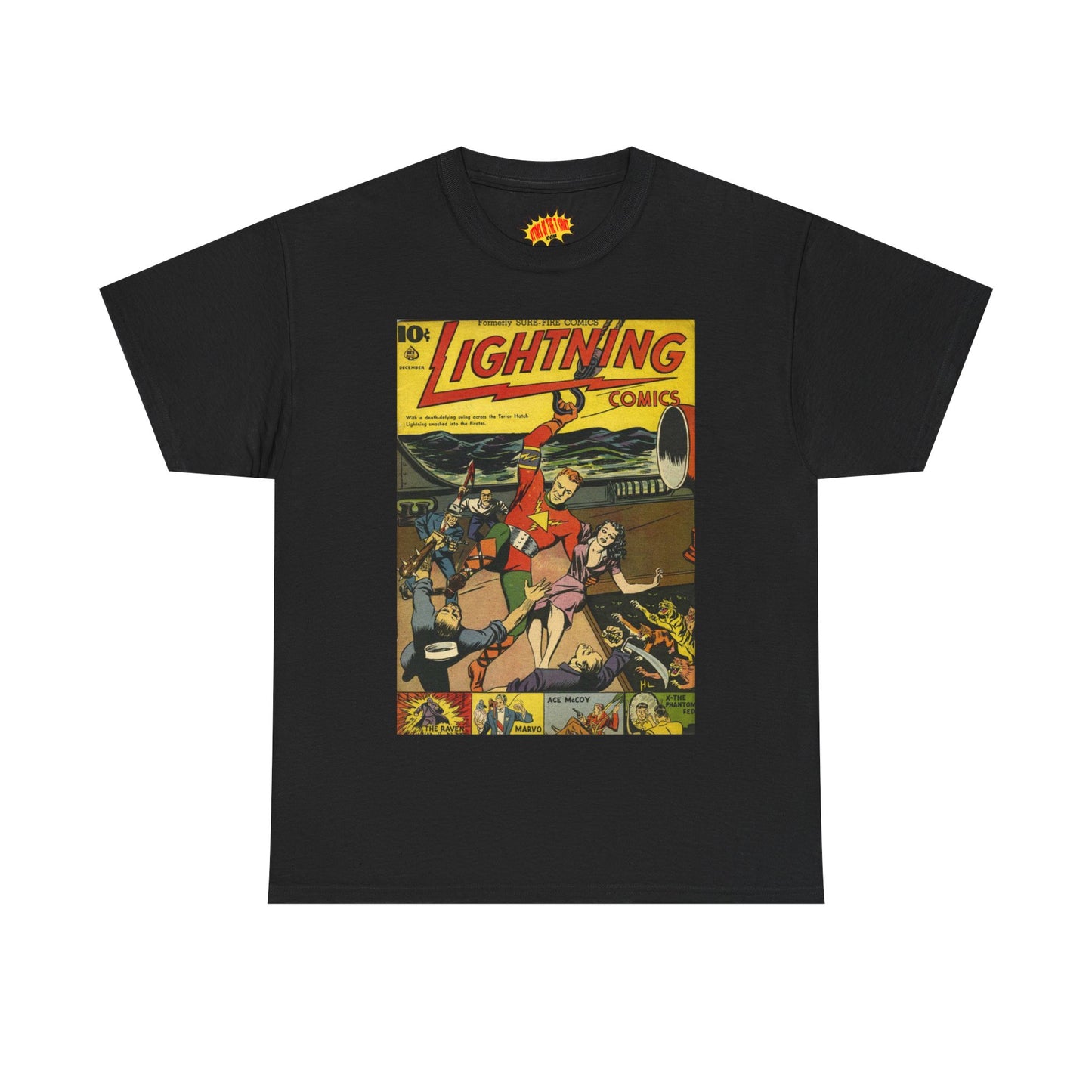 Lightning Comics December Comic Tee Shirt *Multiple Colors*