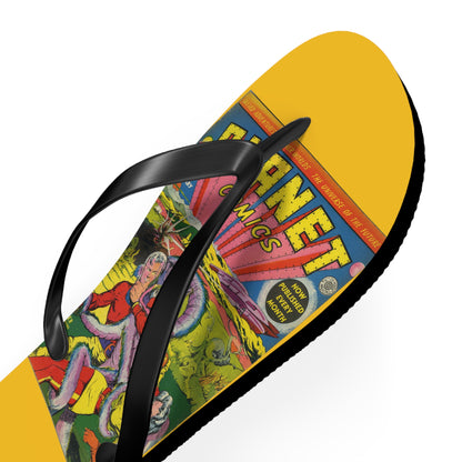 Planet Comics #2 Flip Flops Yellow *Multiple Sizes Available*