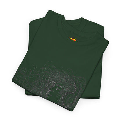Line Drawing Portrait Graphic Musical Art Tee Shirt
