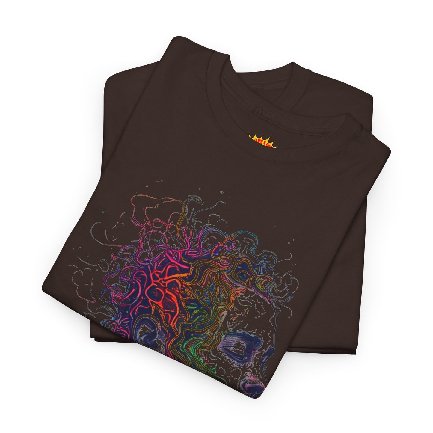 Multicolor Line Drawing Human Graphic Art Tee Shirt *Multiple Colors*