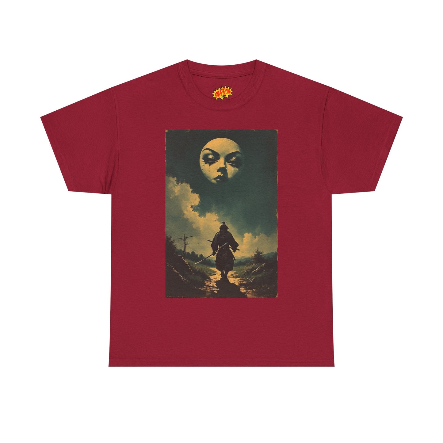 Walking Samurai w/Full Moon Face T-Shirt *Multiple Colors*
