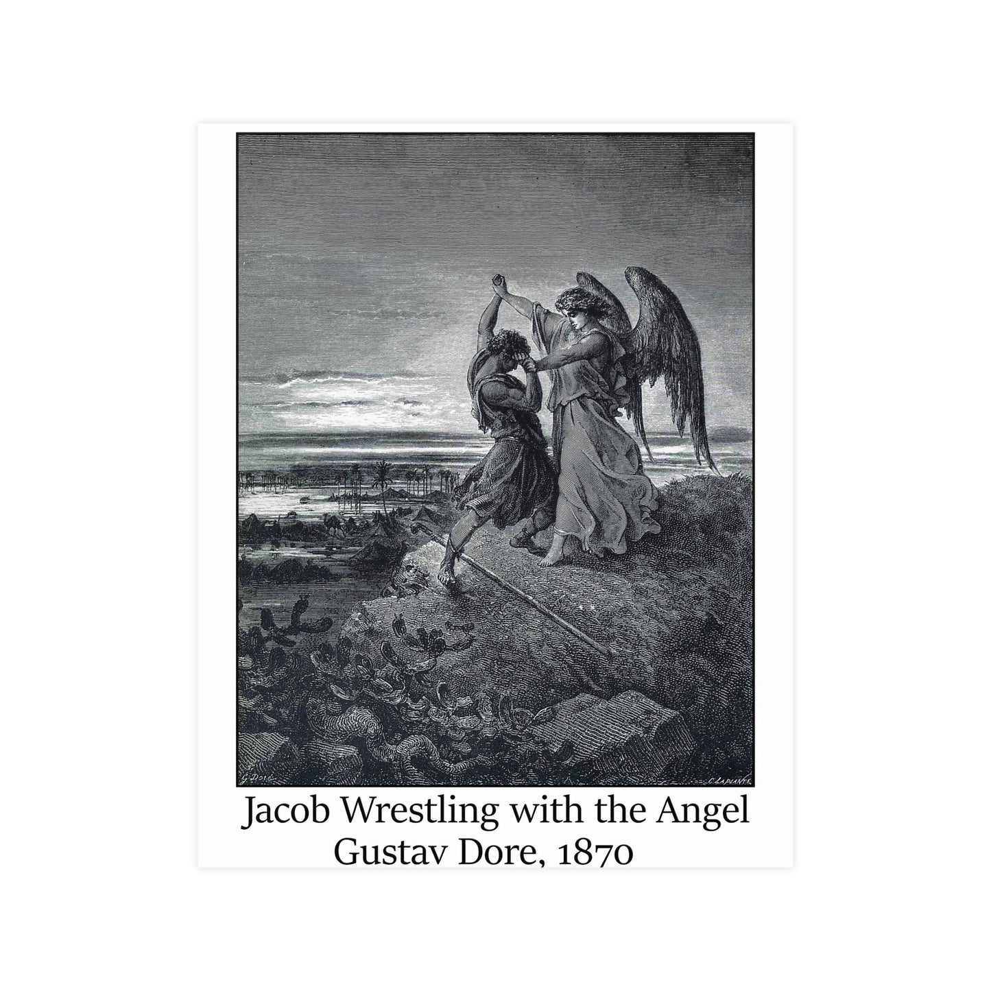 Jacob Wrestling with the Angel - Gustav Dore, 1870