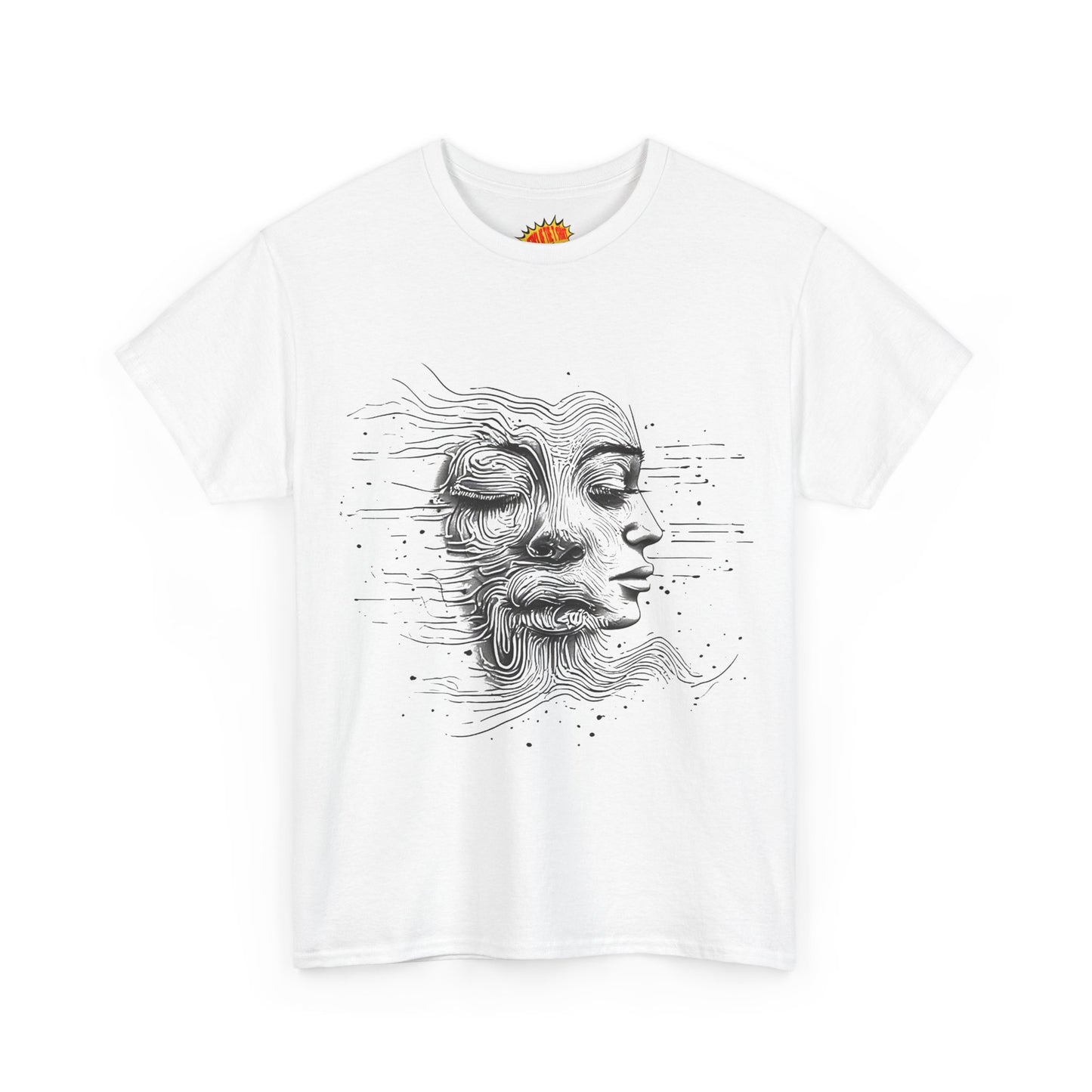 Line Drawing Graphic Art Faces Tee Shirt *Multiple Colors*