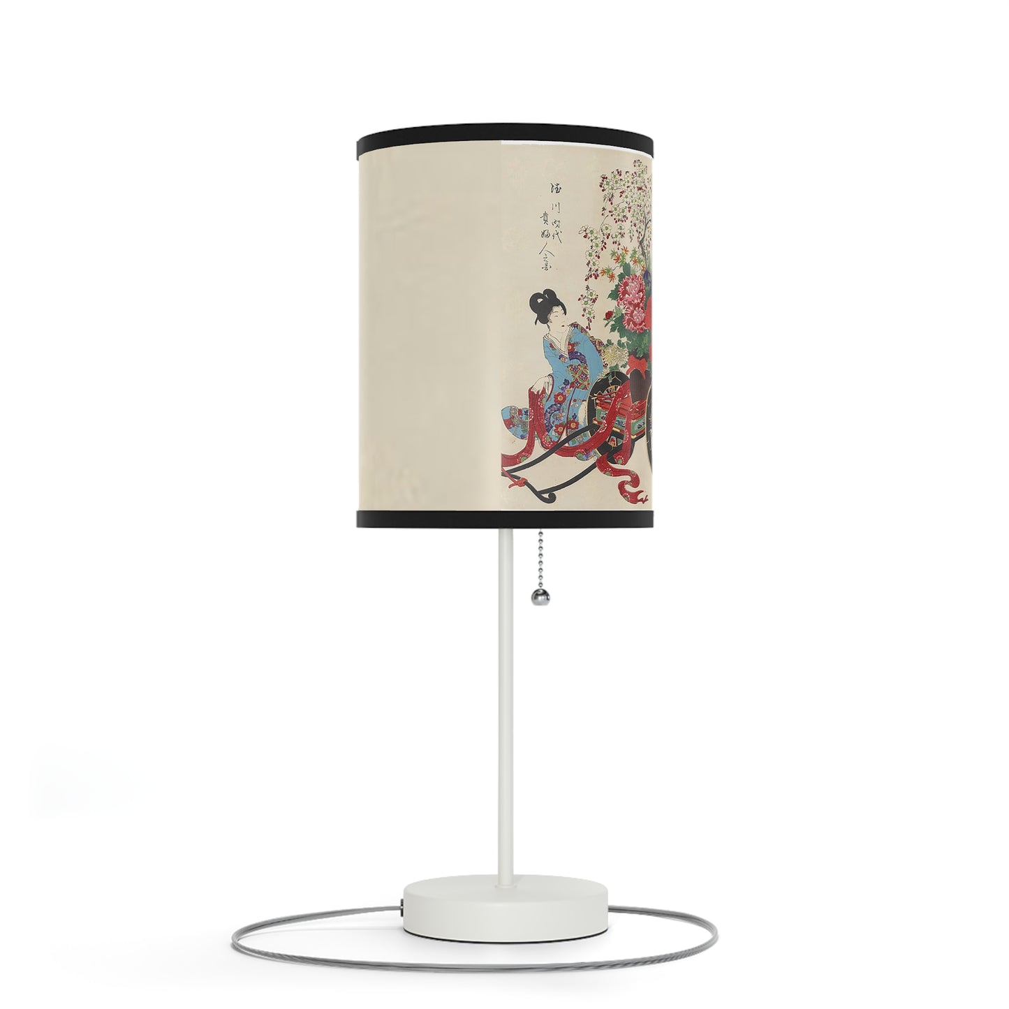 Flower Cart by Chikanobu Japanese Lamp Many Colors Available