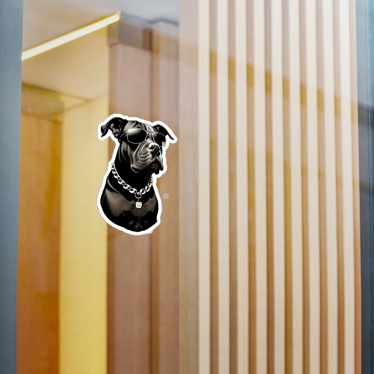 Dog with Sunglasses Durable Vinyl Decal Sticker