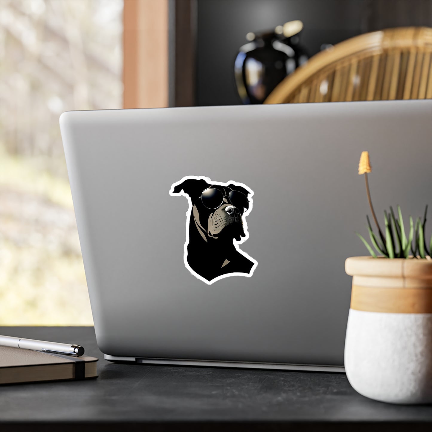 Dog with Sunglasses Durable Vinyl Decal Sticker