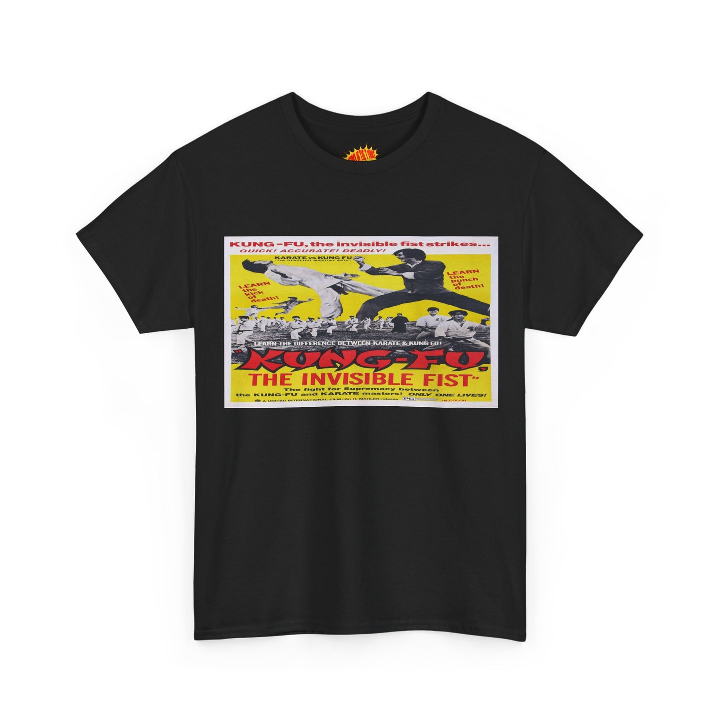 Kung Fu The Invisible Fist Movie Poster T-Shirt *Multiple Colors*