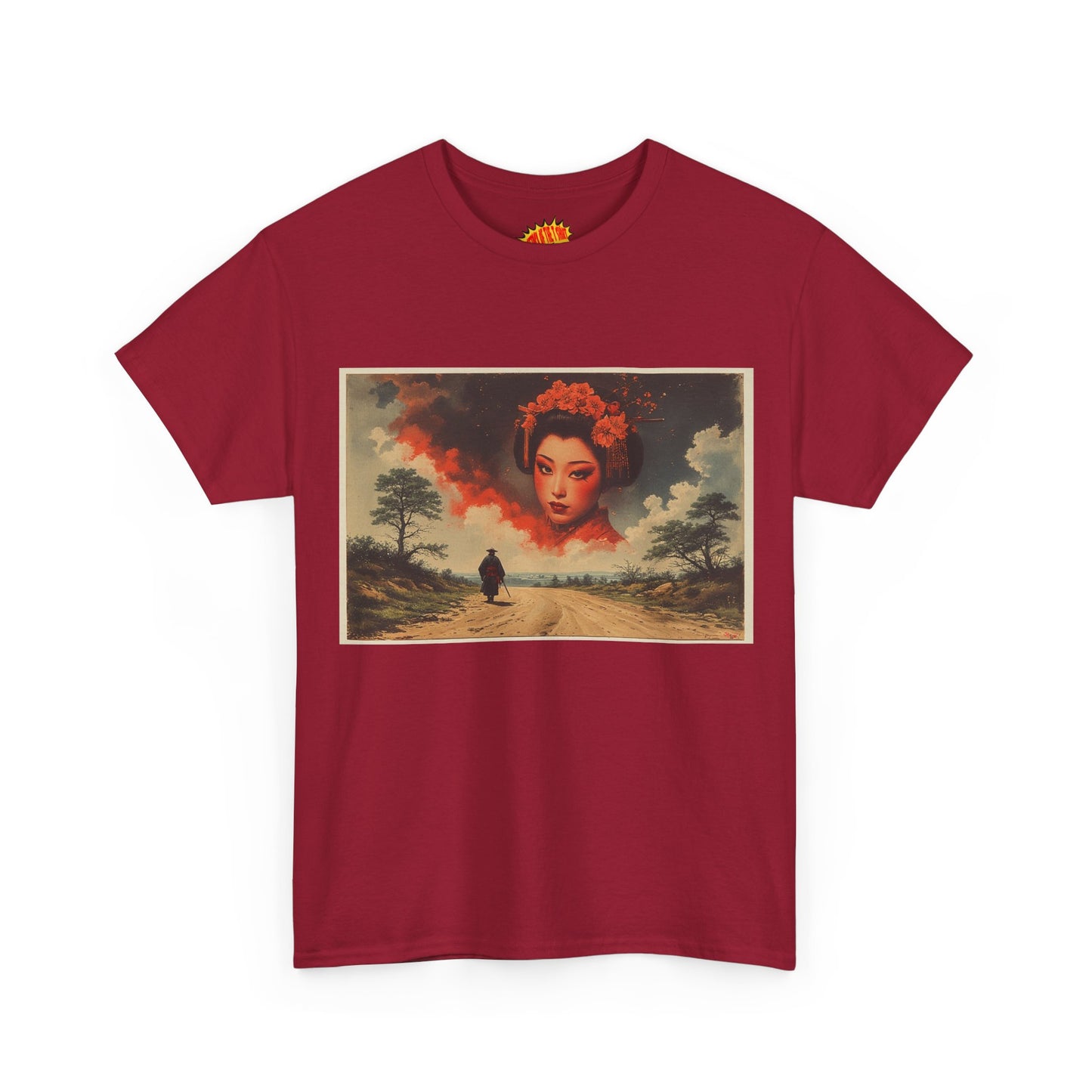 Samurai w/Cloud Geisha Woman T-Shirt *Multiple Colors*