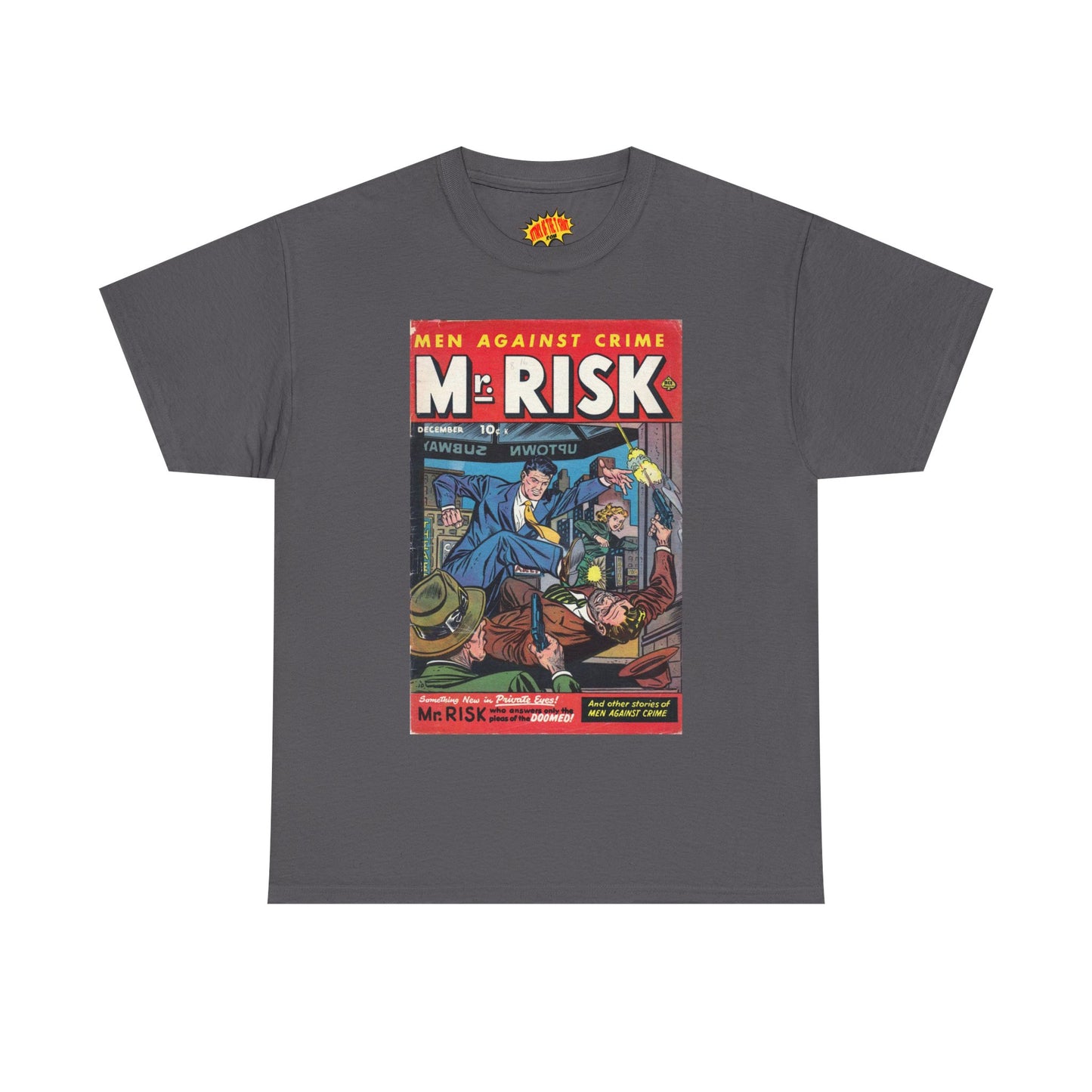Mr. Risk December Comic Tee Shirt *Multiple Colors*