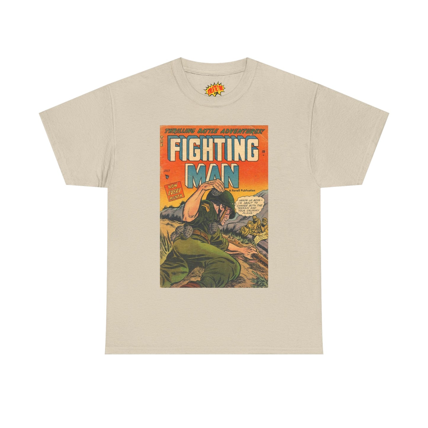 The Fighting Man July Comic Tee Shirt *Multiple Colors*